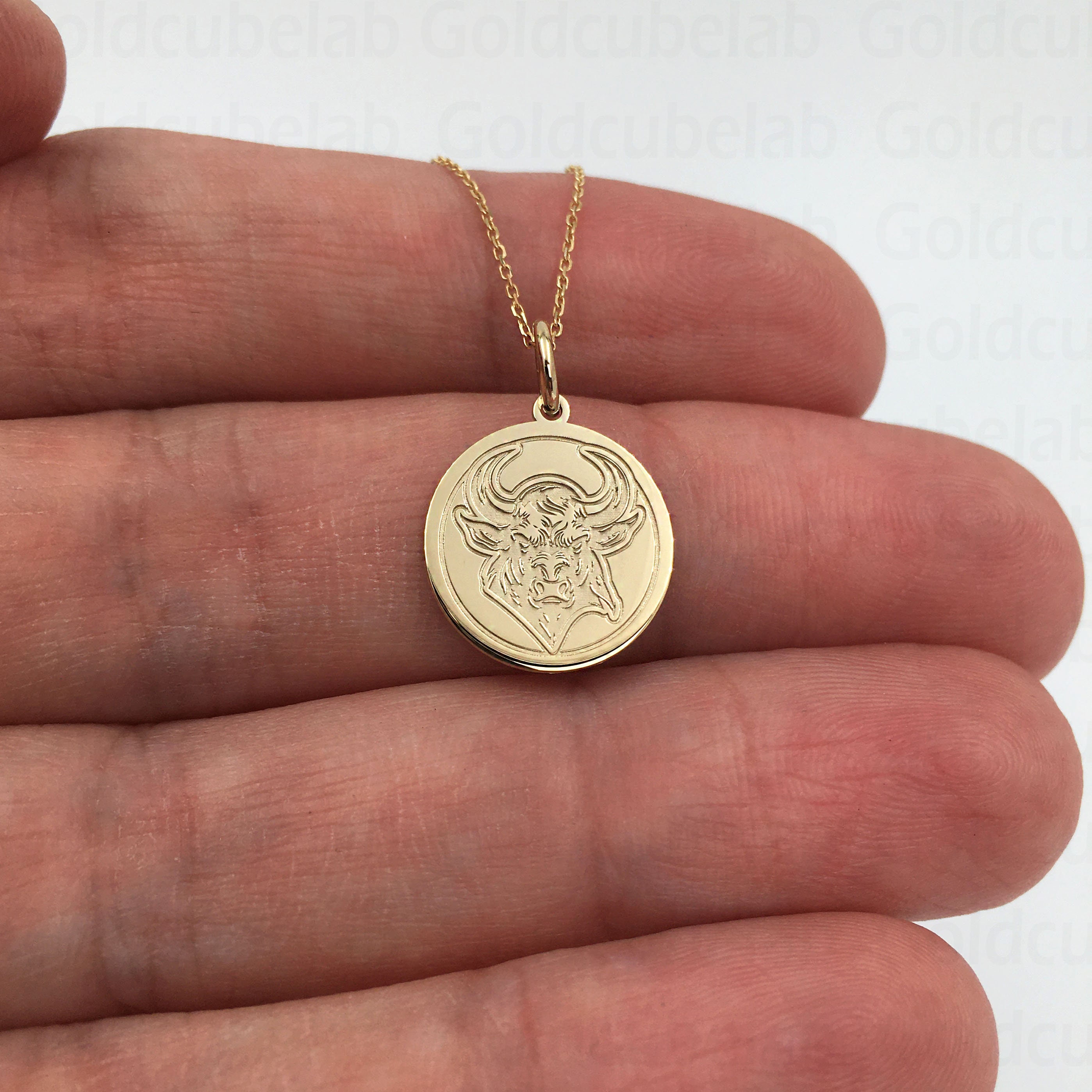 Collana Uomo Con Ciondolo Testa Di Toro In Argento E Strass - Moda Gioiello
