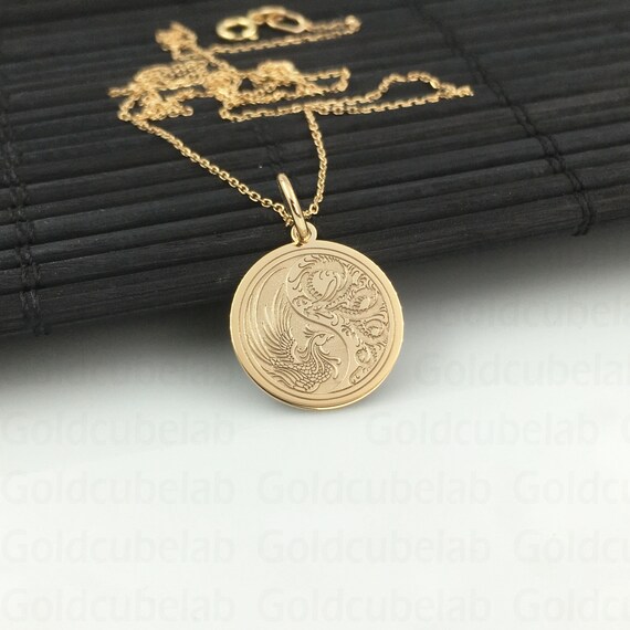 Welsh Dragon Charm - 14K Gold