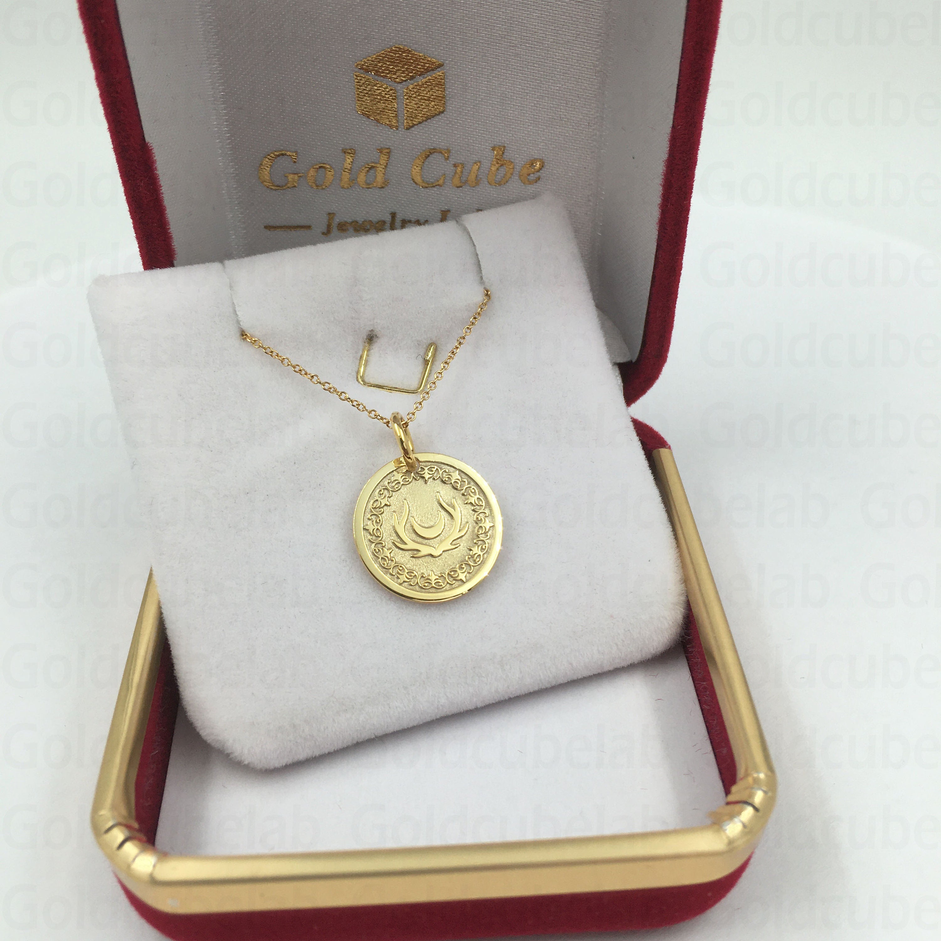 Real 14k Solid Gold Antler Necklace Pesronalized Antler - Etsy