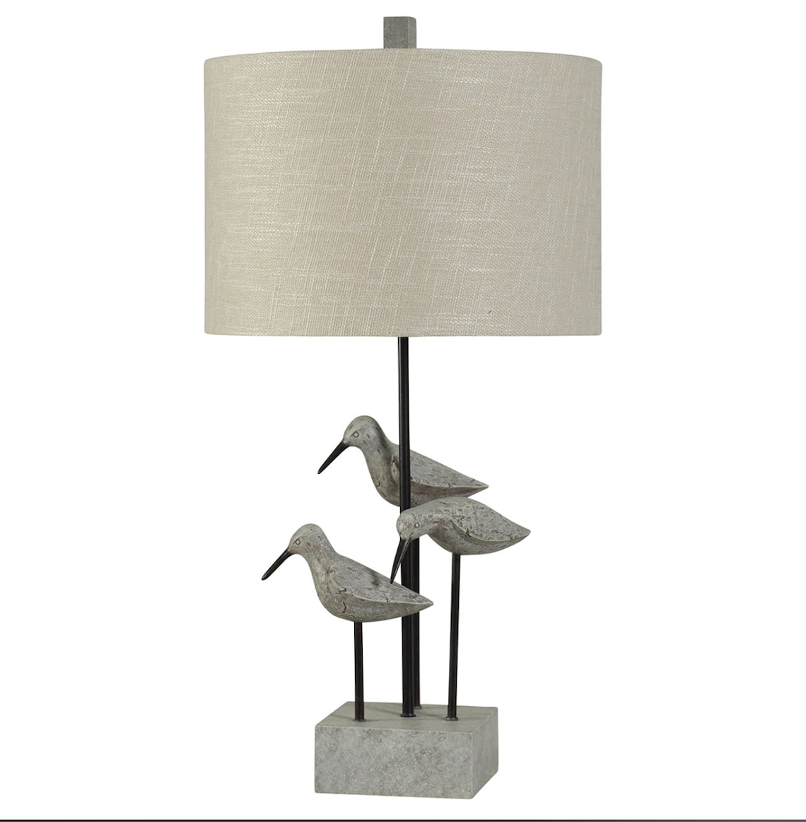 Coastal birds table lamp Accent lamp Nautical lamp free Etsy