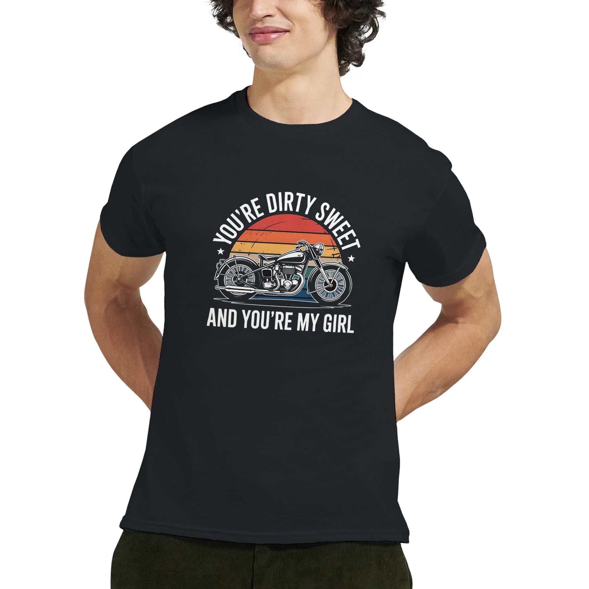 You're Dirty Sweet - Vintage Motorcycle Themed T-Shirt - 1970s Lyric Tee
