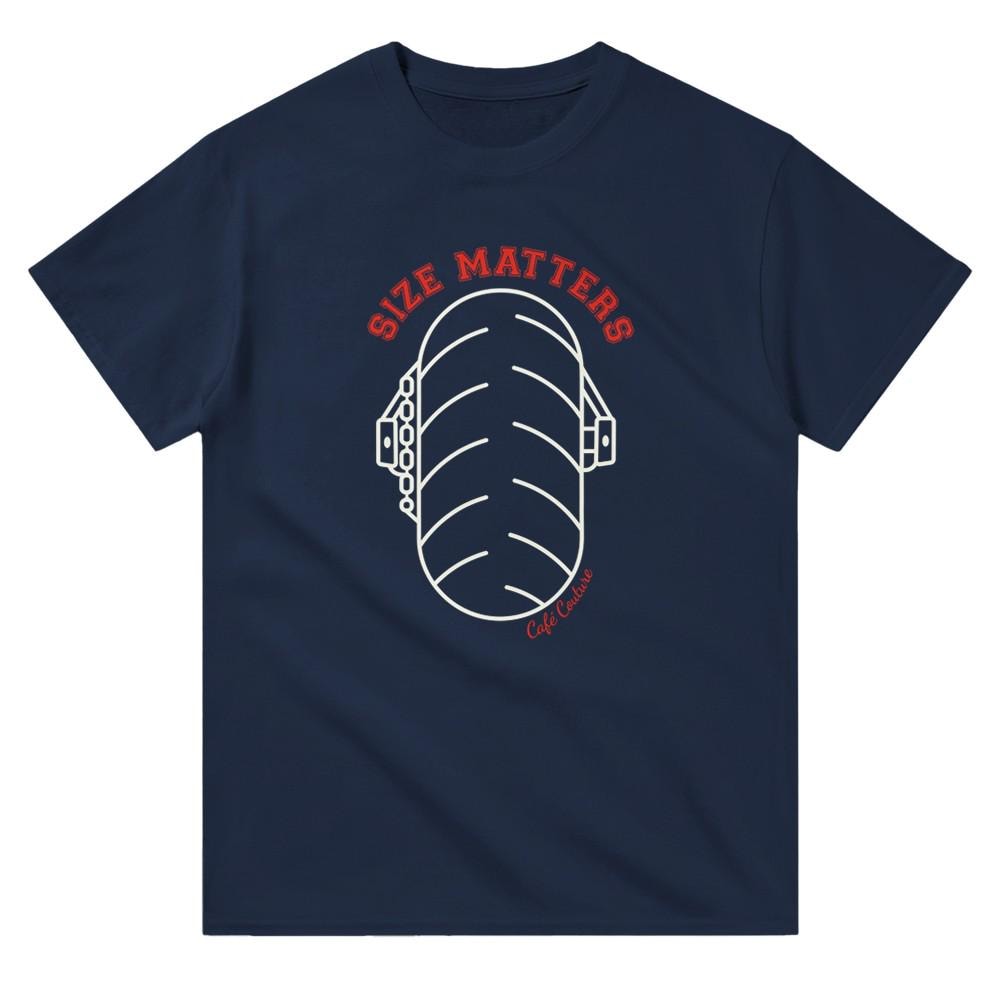 Size Matters - Motorbike Petrol Heads shirt - Tyre Size, bigger is better