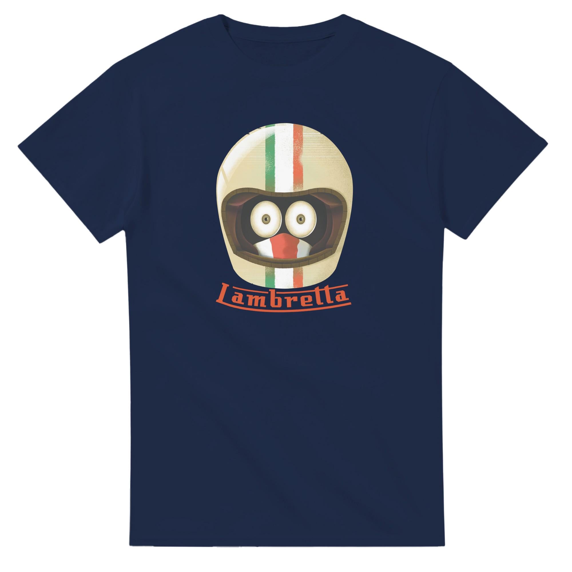 Humorous Biker Shirt - - Lambretta - with Tri-Color colours - worldwide delivery