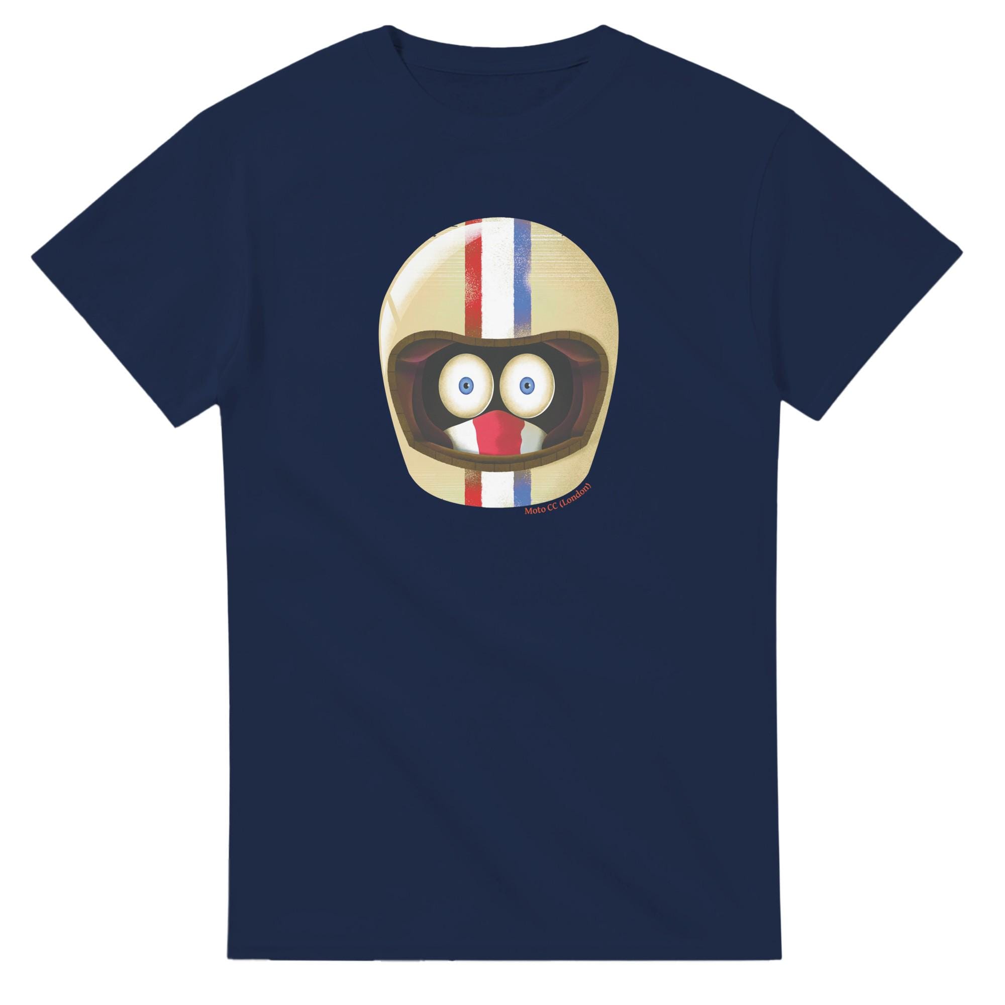 Humorous Biker Shirt - Red/White/Blue colour scheme - worldwide delivery