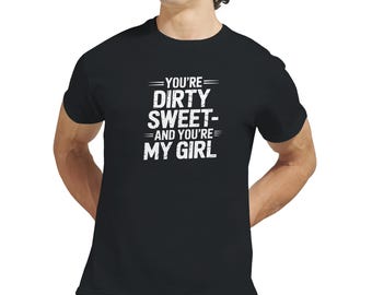 You're Dirty Sweet: Maglietta con testo vintage anni '70 - Maglietta classica in cotone