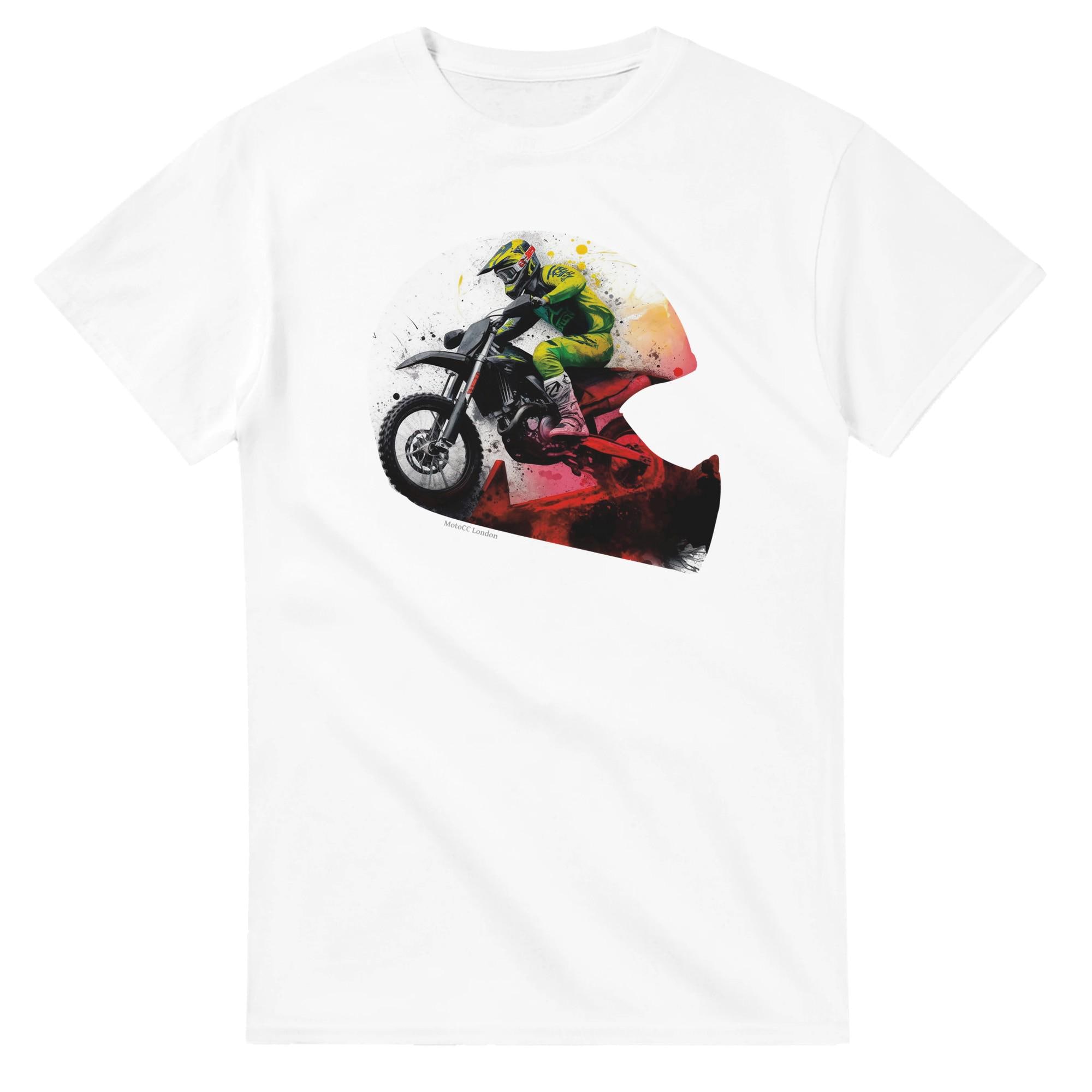 Motocross Splash Art T-Shirt – Dirt Bike Rider Tee