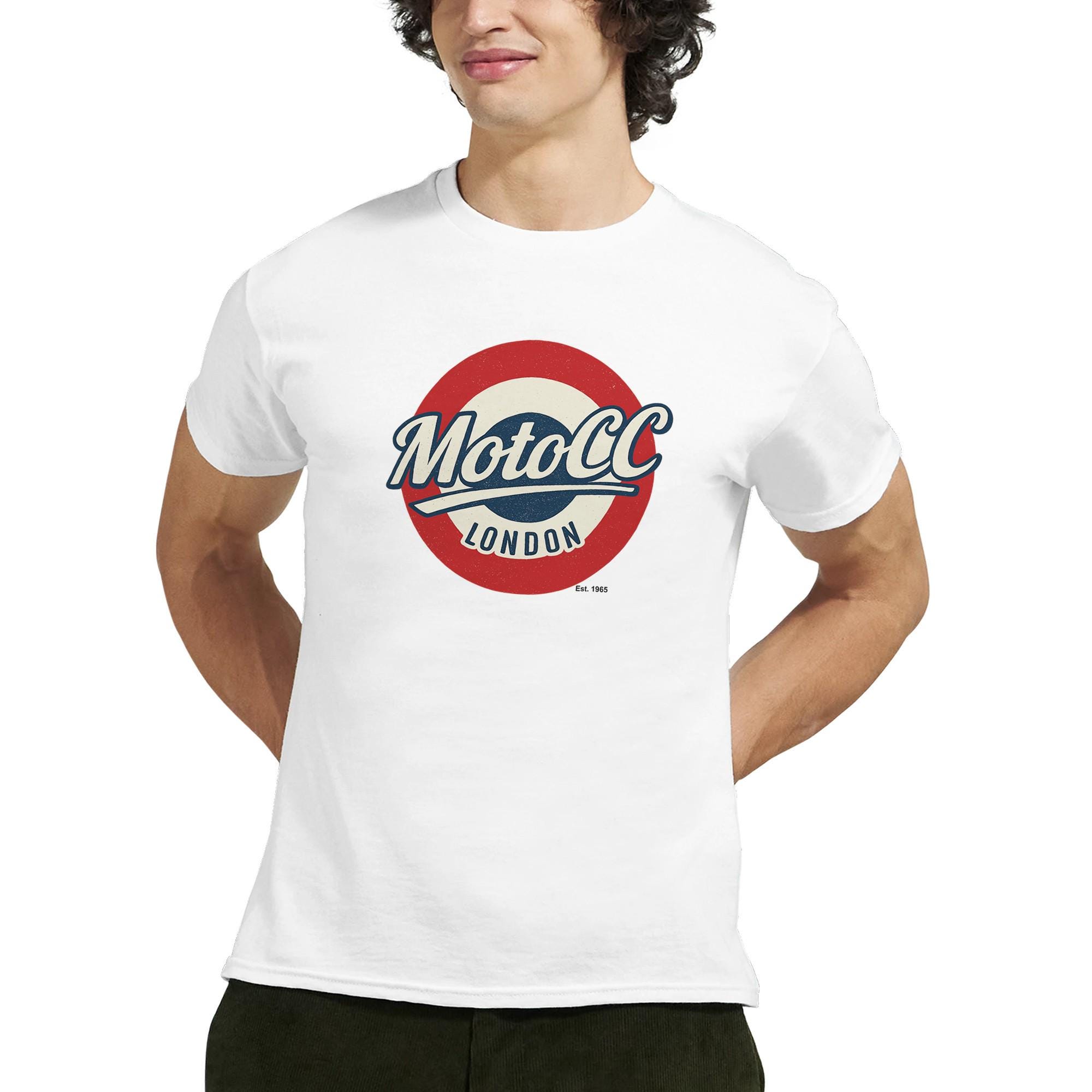 MotoCC London T-Shirt | Target Logo Tee | Vintage Motorcycle Apparel