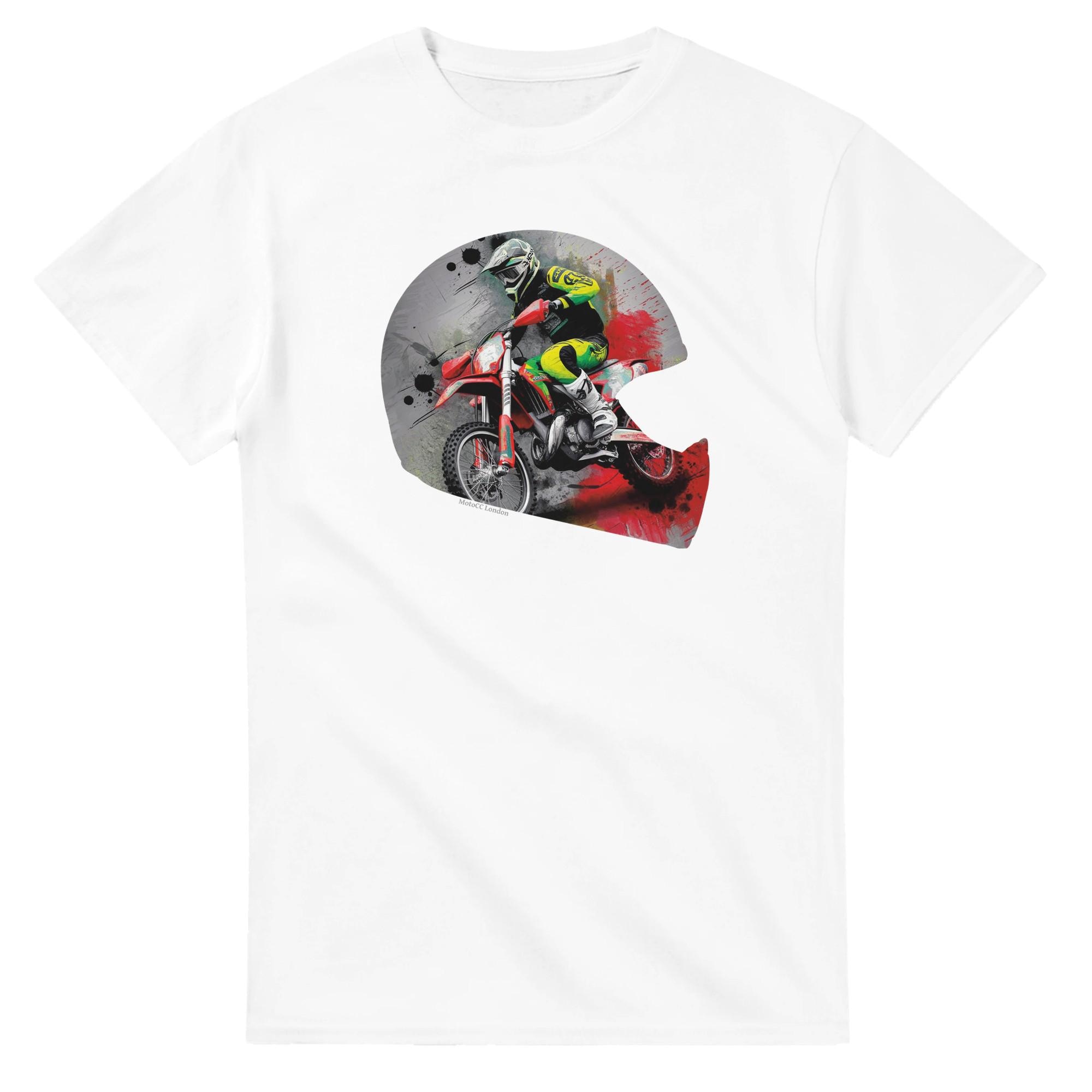 Motocross Splash Art T-Shirt – Dirt Bike Rider Graphic Tee