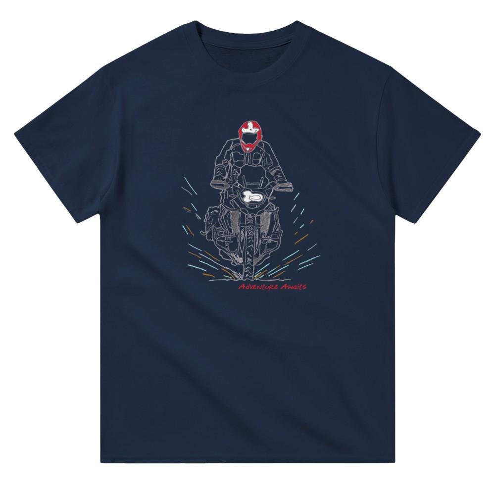 Adventure Awaits - Motorbike Petrol Heads shirt - Offroad / Adventure biking