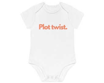 body biologico per bambini plot twist maglietta letteraria in cotone biologico babygrotto regalo divertente per bambini tutina carina lettore precoce libro genitore amorevole