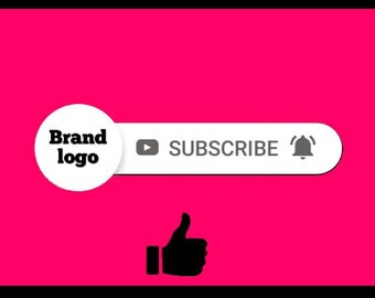 Animated YouTube Subscribe Button For your youtube channel   | with Sound Effect Included