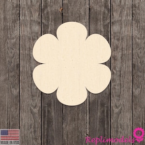 Flower Shape Wood Cutout Various Sizes for DIY (Unfinished Wood) |