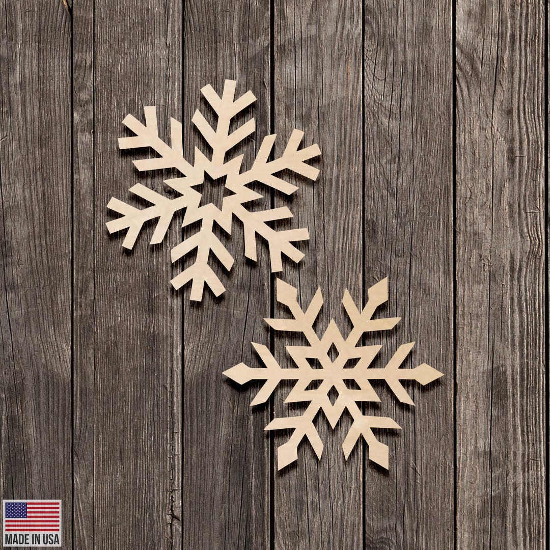Christmas Snowflake Filigree Ornament – Unfinished Wood Cutout (style ...