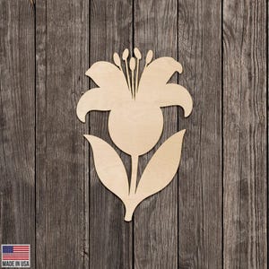 Fleur de lys découpée dans du bois découpé, gravée, différentes tailles pour le bricolage (bois brut)