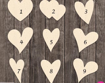 Sketch Heart Love Various Symbol Design Shape Cut Wood Cutout Various Sizes for DIY (Unfinished Wood ) |