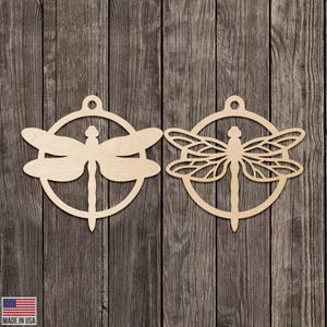 Dragonfly Dragon fly Shape Cutout – Laser Cut Wood Insect Silhouette for Wall Decor, Garden Art, Cottagecore Crafts & Rustic Displays