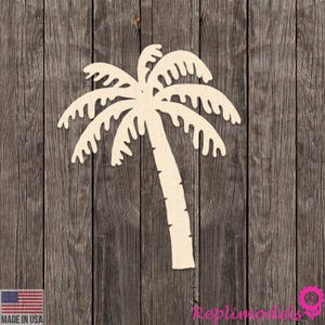 Coconut Tree / Palm Tree Shape Wood Cutout Various Sizes for DIY (Unfinished Wood ) |