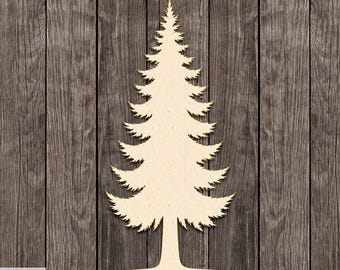 Woodland Forest Tree Shapes – Intricate Wooden Cutouts for DIY Crafts & Wall Decor | Unfinished Wood | Multiple Sizes