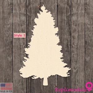 Pine Tree Various Shapes Wood Cutout Various Sizes for DIY (Unfinished Wood ) |