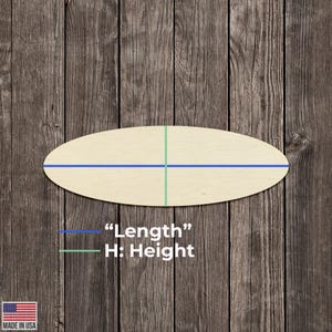 Cornice ovale personalizzata a forma di ellisse, moderna cornice ellittica geometrica tagliata al laser per progetti e artigianato fai da te.