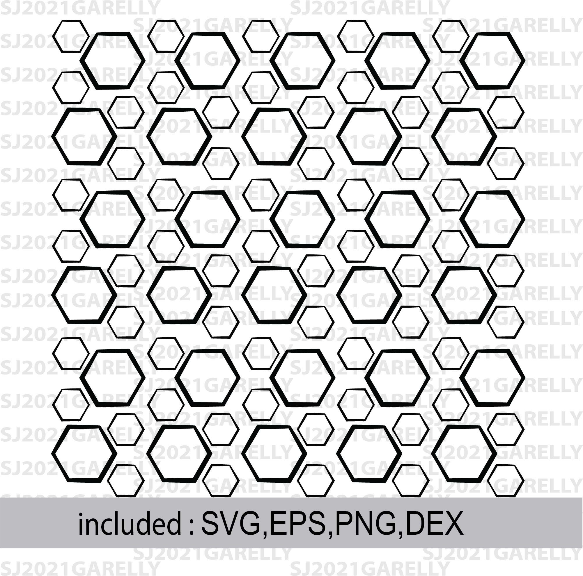 Pentagon Pattern SVG Circle SVG PNG Oval rectangle | Etsy