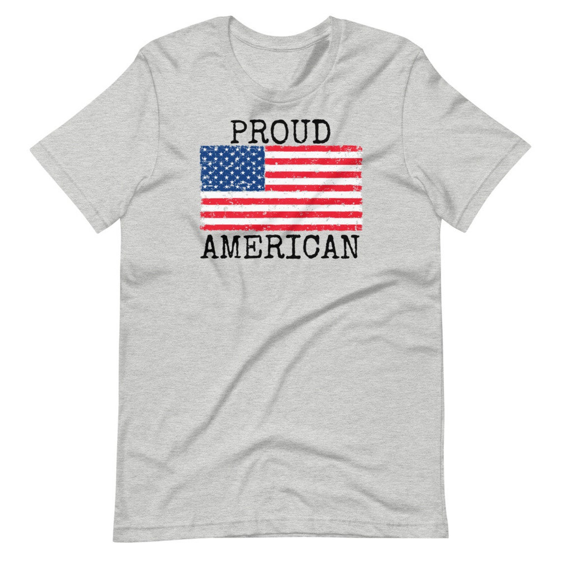 Proud American Flag Short-Sleeve Unisex T Shirt | Etsy