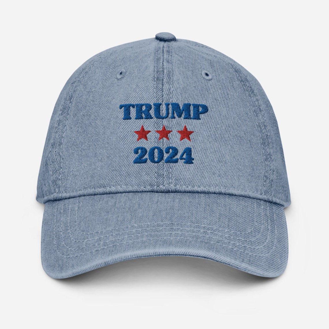Trump 2024 Blue Denim Hats for Men or Women to show support Etsy
