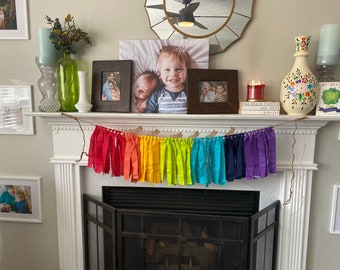 Rainbow Rag Garland