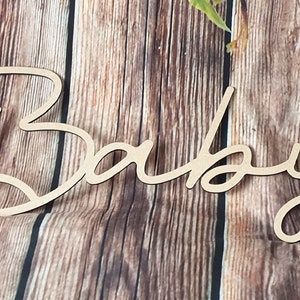 Personalised Wooden Name Wood Script Large Wall Sign Room Décor Nursery Plaque Letters Multiple Colour image 5