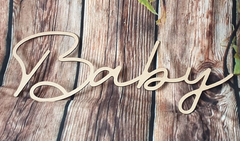 Personalised Wooden Name Wood Script Large Wall Sign Room Décor Nursery Plaque Letters Multiple Colour image 5