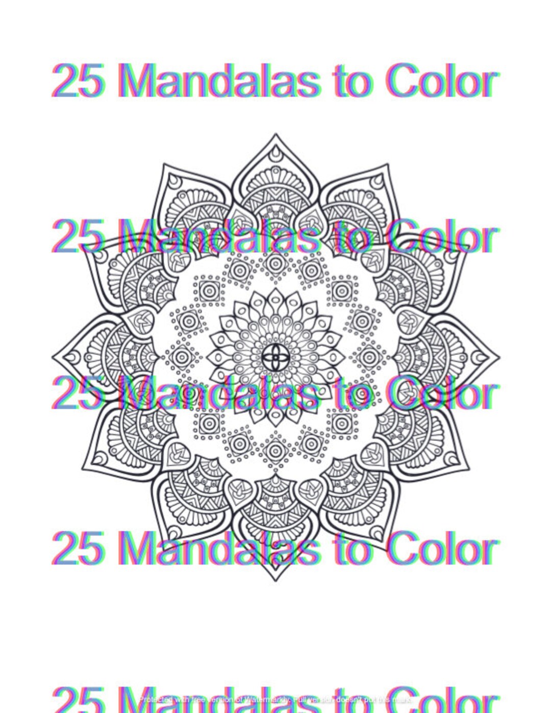 Mandalas, Mandalas to Color, 25 Mandalas to Color, Mandalas for Adults to Color, 25 Mandalas for
