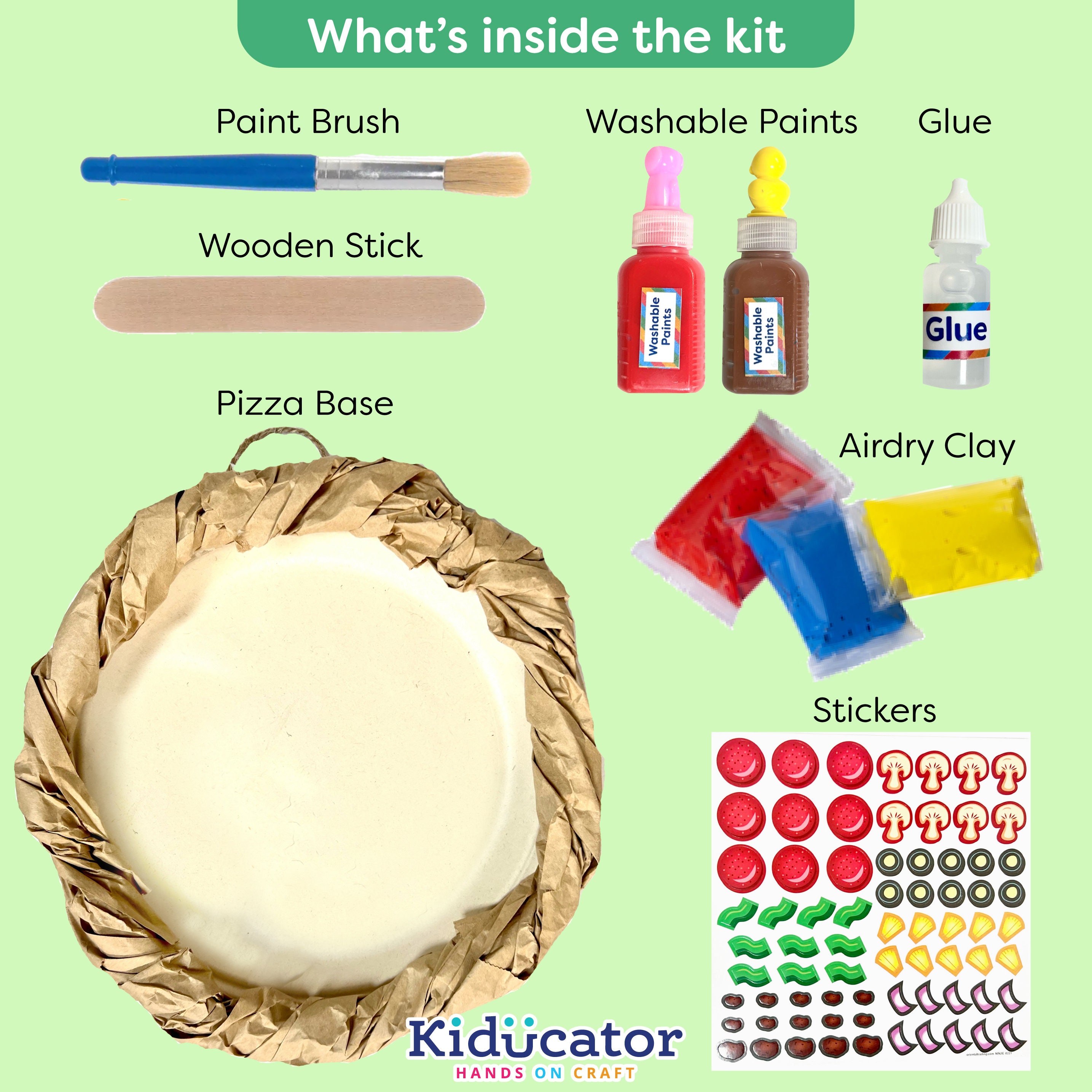D.I.Y Pizza Making Art & Craft Kit step by Step Tutorial Included for Kids 510yrs Learn to Be