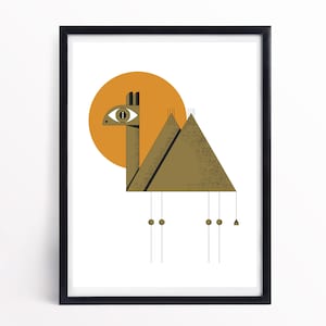 Stampa artistica - Cammello, Poster artistico, Stampa murale, Stampa con inchiostro pigmentato di alta qualità