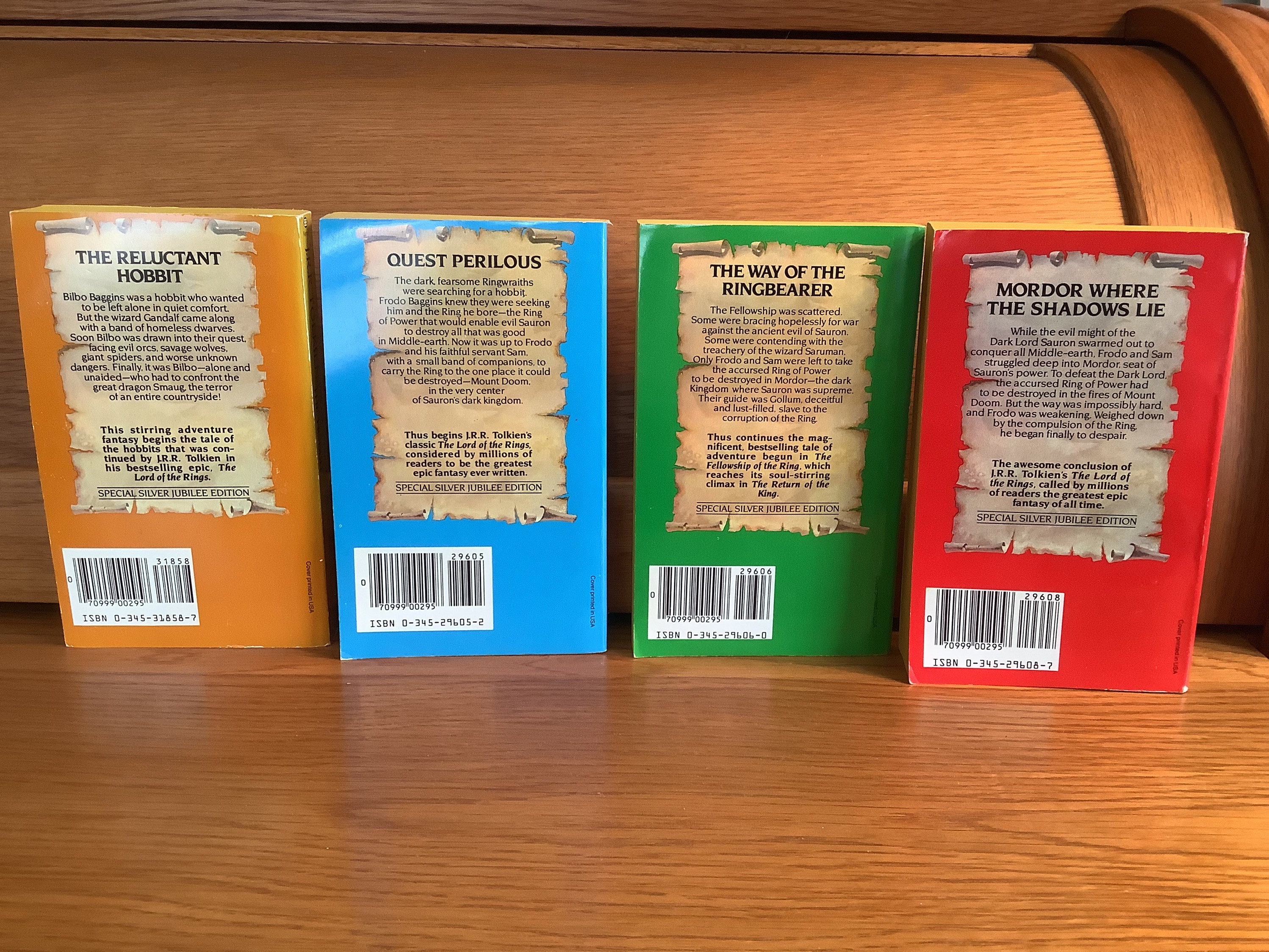 J.R.R. Tolkien the Hobbit & the Lord of the Rings Book Set - Etsy