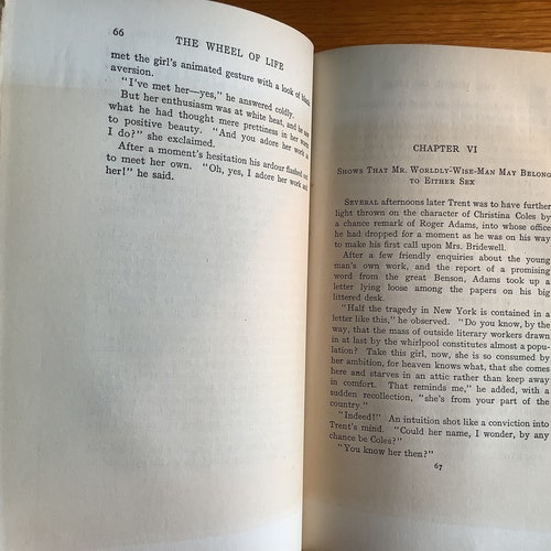 Rare Antique Book - The Wheel of Life - Ellen Glasgow - 1906 First Edition - Pulitzer Prize Author - Novel - Hardback shops Fiction - Literature