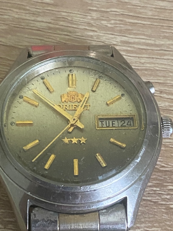 【SALE】ORIENT 金 腕時計 Vintage Orient Gold With Diamond 90s All Original - Etsy