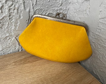 vintage women&#39;s yellow wallet. USSR