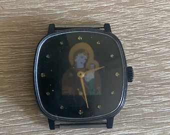 Vintage Virgin Mary Watch – Religious Collectible Timepiece