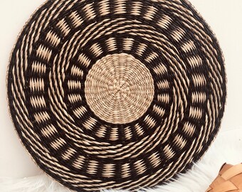 Woven Boho Wall Basket | 15" Tribal Wall Decor
