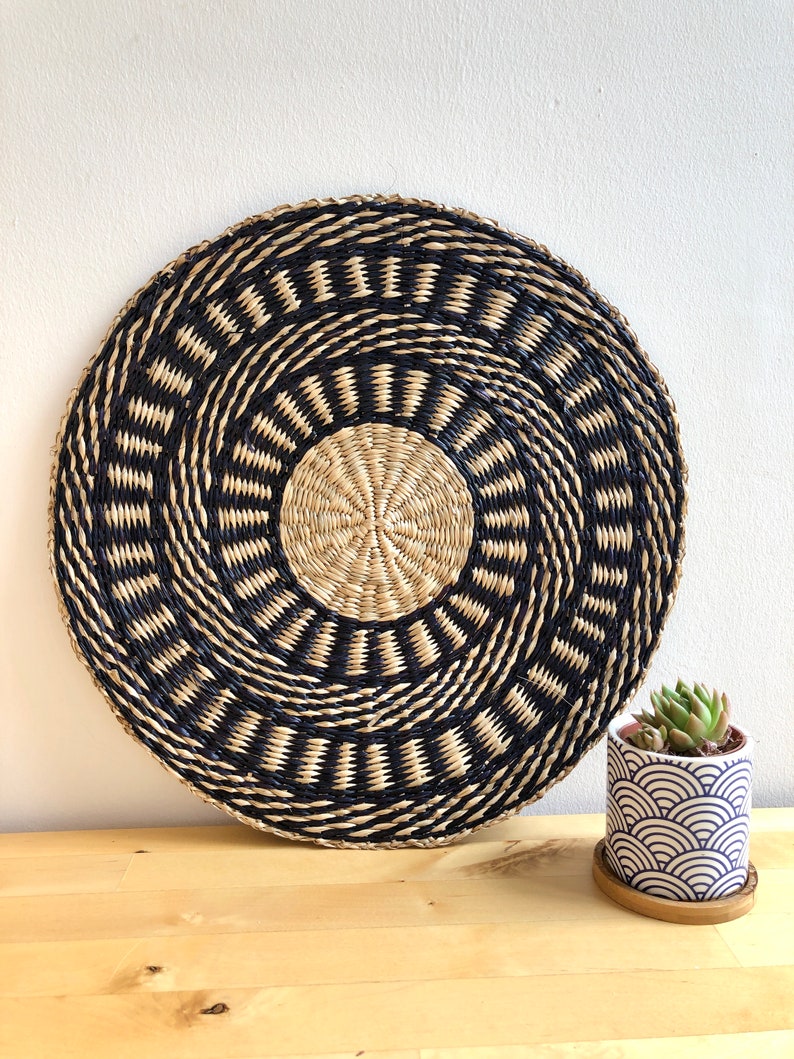 15 Round Boho Wall Hanging Basket Woven Basket Wall Decor Boho Dinning