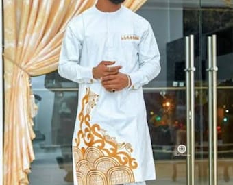 African men traditional outfit, Africa men's clothing, African men's suit, senator men's wear