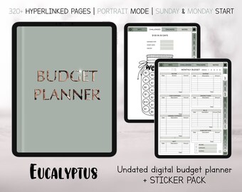 Digital budget planner for GoodNotes, Notability, Noteshelf, etc | iPad budget planner | Budget planner digital | Budget planner iPad