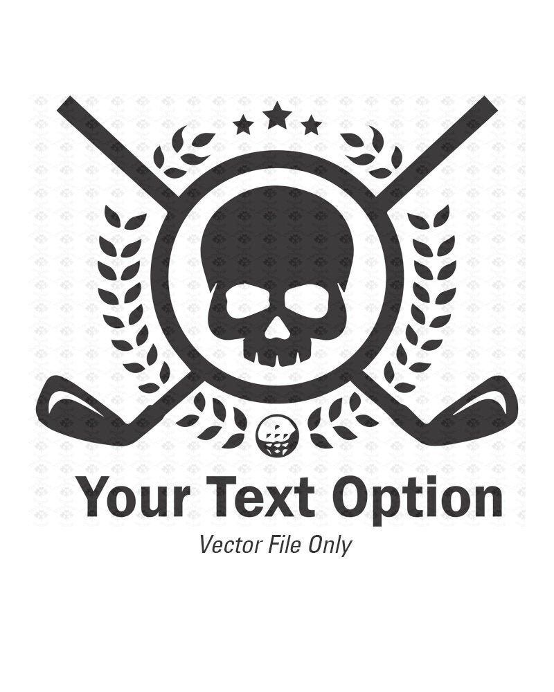 Golf and Skull Vector Etsy