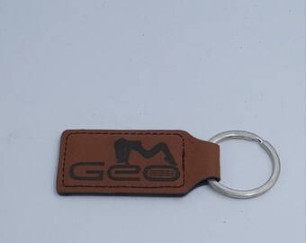 Personalized GEO Metro Keychain