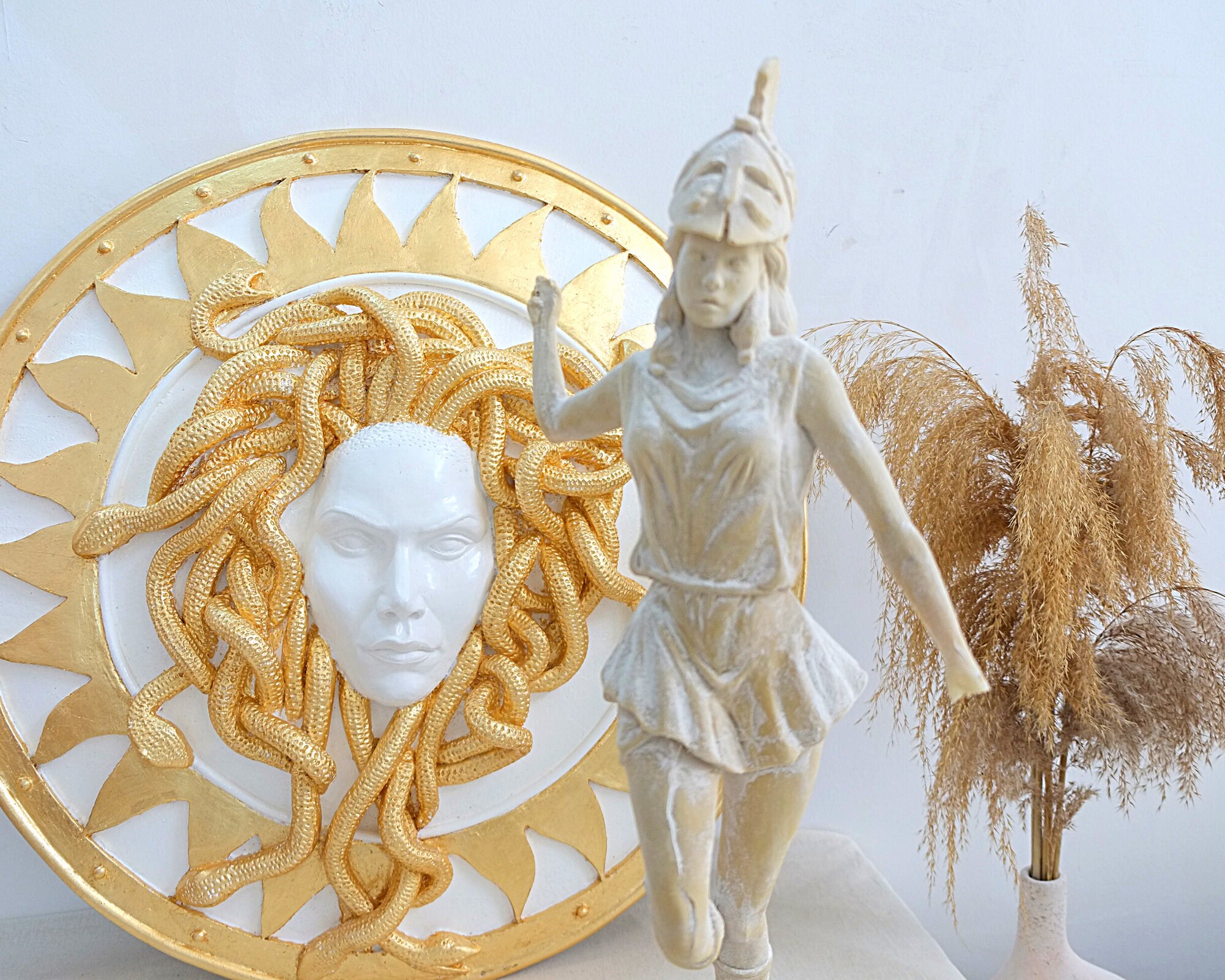 Athena Shield With Medusa Head, Greek Mythology Wall ...