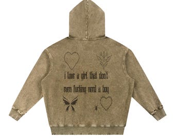 Felpa con cappuccio color beige di Lil Peep