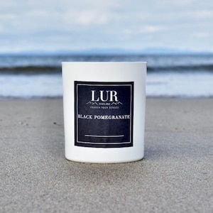 Black Pomegranate Candle/Luxury Scottish Soy Wax Candle/ Gifts from Scotland/ Gifts for Her/Hebrides/Perfect Gift/Home Fragrance/Relax