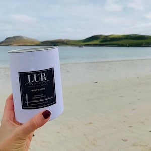 West Sands Candle/Luxury Scottish Soy Wax/ Gifts from Scotland/ Gifts for Her/Hebrides/Perfect Gift/Home Fragrance/Relax/Bergamot&Orange