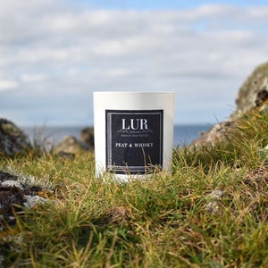 Peat & Whisky Candle /Luxury Scottish Soy Wax/ Gifts from Scotland// Birthday Gifts/Home Gifts/Gifts for her/Luxury Gifts/Gifts for him