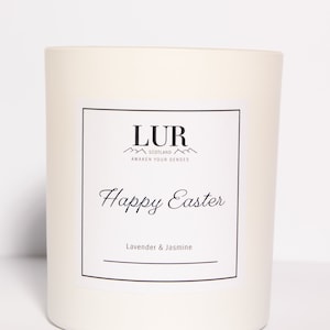 Happy Easter Candle/Luxury Scottish Soy Wax/ Gifts from Scotland/ /Easter/Easter Gifts/Perfect Gift/Home Fragrance/love/